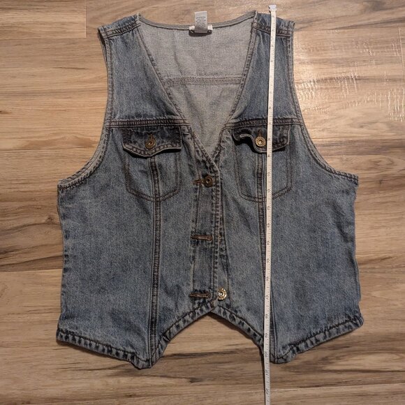 West of Melrose Denim Vest, L - Picture 5 of 5